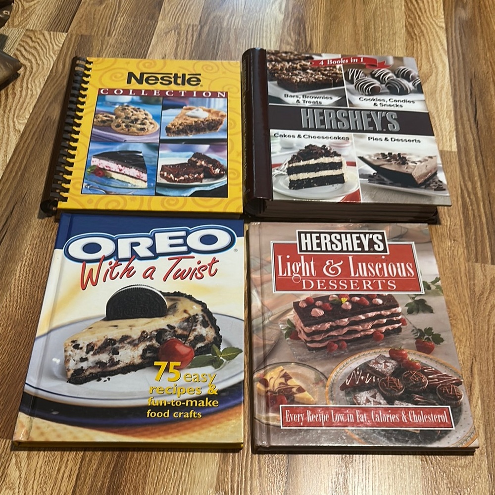Nestle, Oreo, & Hershey's Dessert Cookbooks set of 4